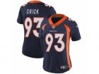 Women Nike Denver Broncos #93 Jared Crick Vapor Untouchable Limited Navy Blue Alternate NFL Jersey