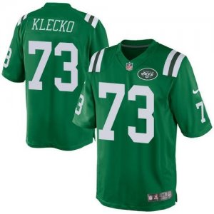 Nike New York Jets #73 Joe Klecko Green Men Rush jerseys(Elite)