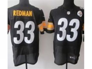 Nike NFL Pittsburgh Steelers #33 Isaac Redman Black Jerseys(Elite)