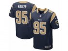 Mens Nike Los Angeles Rams #95 Tyrunn Walker Elite Navy Blue Team Color NFL Jersey