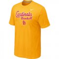 Nike MLB St.Louis Cardinals 2014 Home Practice T-Shirt - Yellow