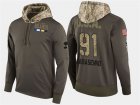 Nike Blues 91 Vladimir Tarasenko Olive Salute To Service Pullover Hoodie