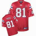 New England Patriots #81 Randy Moss 2012 Super Bowl XLVI red