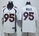 Nike Denver Broncos #95 Derek Wolfe White Men Stitched NFL New Limited Jersey