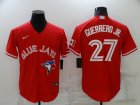 Blue Jays #27 Vladimir Guerrero Jr. Red Nike Cool Base Jersey