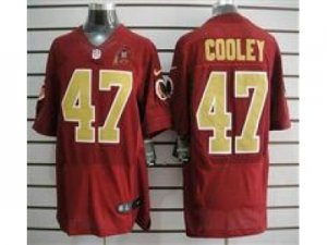 Nike NFL Washington Redskins #47 Chris Cooley Red Jerseys W 80TH Patch M&N(Elite)