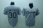 mlb chicago white sox #30 swisher gray