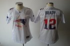 women nfl new england patriots #12 brady white[2011 fem fan]