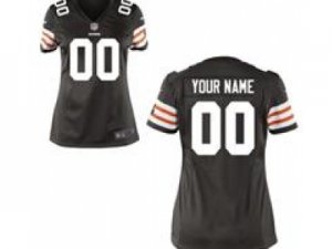 Women\'s Nike Cleveland Browns Customized Game Team Color Jerseys