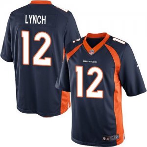 Nike Denver Broncos #12 Paxton Lynch Navy Blue Alternate Men Stitched NFL Limited Jersey