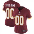 Womens Nike Washington Redskins Customized Burgundy Red Team Color Vapor Untouchable Limited Player NFL Jersey