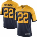 Mens Nike Green Bay Packers #22 Aaron Ripkowski Game Navy Blue Alternate NFL Jersey
