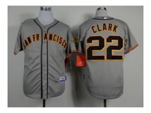 mlb jerseys san francisco giants #22 clark grey