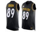 Mens Nike Pittsburgh Steelers #89 Ladarius Green Limited Black Player Name & Number Tank Top NFL Jersey