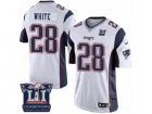 Youth Nike New England Patriots #28 James White White Super Bowl LI Champions NFL Jersey