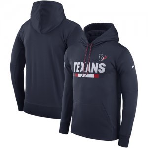 Men\'s Houston Texans Nike Navy Sideline Team Name Performance Pullover Hoodie