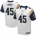 Mens Nike Los Angeles Rams #45 Zach Laskey Elite White NFL Jersey