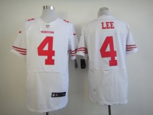 Nike San Francisco 49ers #4 Andy Lee White Jersey(Elite)