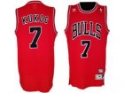 nba Chicago Bulls #7 Toni Kukoc Red Soul Swingman Jersey