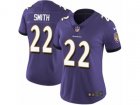 Women Nike Baltimore Ravens #22 Jimmy Smith Vapor Untouchable Limited Purple Team Color NFL Jersey