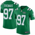 Mens Nike New York Jets #97 Lawrence Thomas Limited Green Rush NFL Jersey