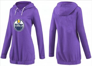 NHL Women Edmonton Oilers Logo Pullover Hoodie 10