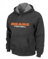 Chicago Bears Authentic font Pullover Hoodie D.Grey