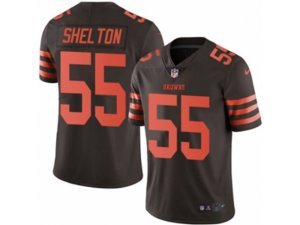 Nike Cleveland Browns #55 Danny Shelton Limited Brown Rush NFL Jersey
