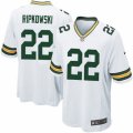 Mens Nike Green Bay Packers #22 Aaron Ripkowski Game White NFL Jersey