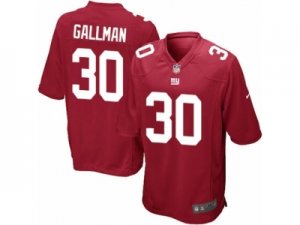 Mens Nike New York Giants #30 Wayne Gallman Game Red Alternate NFL Jersey