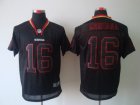 Nike NFL San Francisco 49ers #16 Joe Montana black jerseys[Elite lights out]