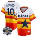 Astros# 10 Yuli Gurriel Multi Color Nike 2022 World Series Cool Base Jersey
