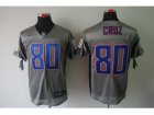 Nike NFL new york giants #80 cruz grey jerseys[Elite shadow]