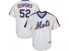 Youth New York Mets #52 Yoenis Cespedes White(Blue Strip) Alternate Cool Base Stitched MLB Jersey