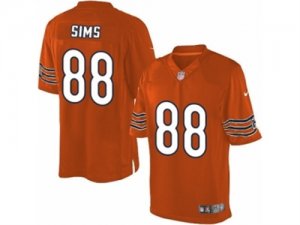 Mens Nike Chicago Bears #88 Dion Sims Limited Orange Alternate NFL Jersey