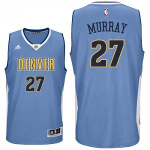 Mens Denver Nuggets #27 Jamal Murray Road Blue Swingman Jersey