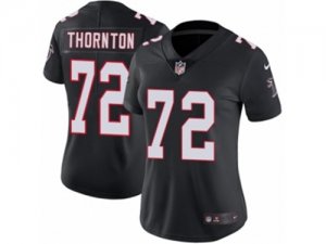 Women Nike Atlanta Falcons #72 Hugh Thornton Vapor Untouchable Limited Black Alternate NFL Jersey