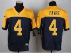 Nike Green Bay Packers #4 Brett Favre yellow-blue jerseys[Elite]