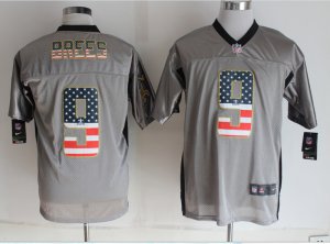 Nike New Orleans Saints #9 Brees Grey Jerseys(USA Flag Fashion Shadow Elite)