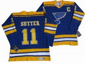 nhl St.Louis Blues #11 Sutter Blue(CCM Throwback)