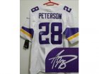 Nike jerseys minnesota vikings #28 peterson white[new Elite signature]