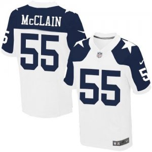 Nike Dallas Cowboys #55 Rolando McClain white Thanksgiving Jerseys(Elite)