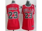 Women nba Chicago Bulls #23 Michael Jordan red Jerseys[Revolution 30 Swingman]
