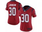 Women Nike Houston Texans #30 Kevin Johnson Vapor Untouchable Limited Red Alternate NFL Jersey