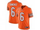 Mens Nike Chicago Bears #6 Mark Sanchez Vapor Untouchable Limited Orange Rush NFL Jersey