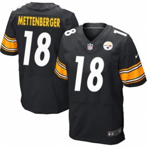 Mens Nike Pittsburgh Steelers #18 Zach Mettenberger Elite Black Team Color NFL Jersey