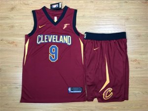 Cavaliers #9 Dwyane Wade Red Nike Swingman Jersey(With Shorts)