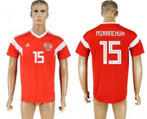 Russia 15 MIRANCHUK Home 2018 FIFA World Cup Thailand Soccer Jersey