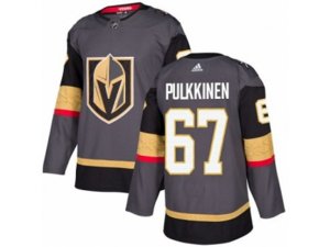 Youth Adidas Vegas Golden Knights #67 Teemu Pulkkinen Authentic Gray Home NHL Jersey