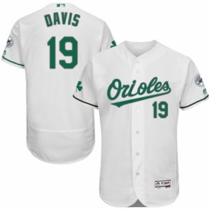 Men\'s Majestic Baltimore Orioles #19 Chris Davis White Celtic Flexbase Authentic Collection MLB Jersey